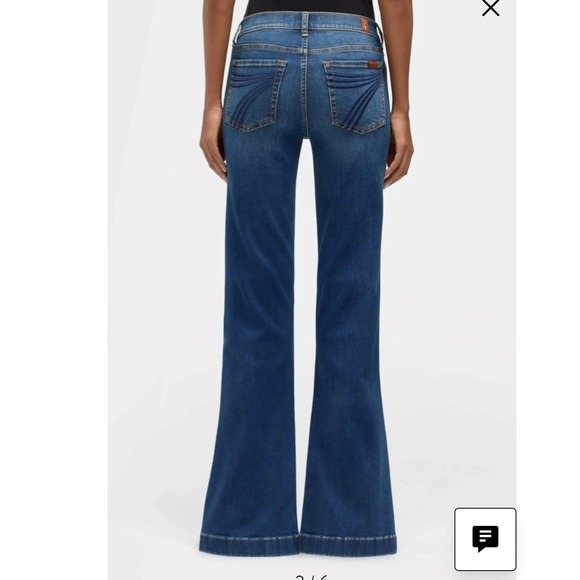 NWT 7 For All Mankind Modern Dojo Luxe Vintage Oceanstone Womens 28 x 34 - Picture 9 of 9